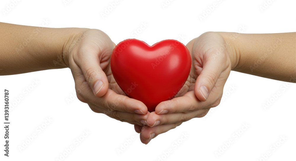 Obraz premium Isolated Heart in Hands