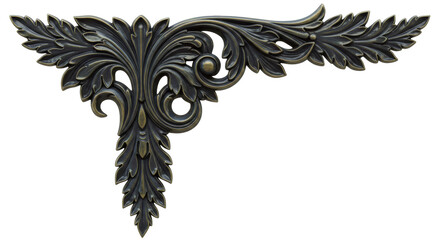 Isolated Corner Decorative Ornament