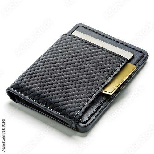 Black Leather Card Holder Wallet