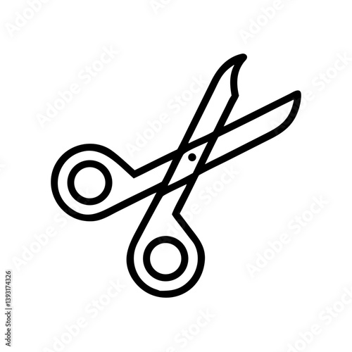Scissors Icon for Creativity and Crafting Topics