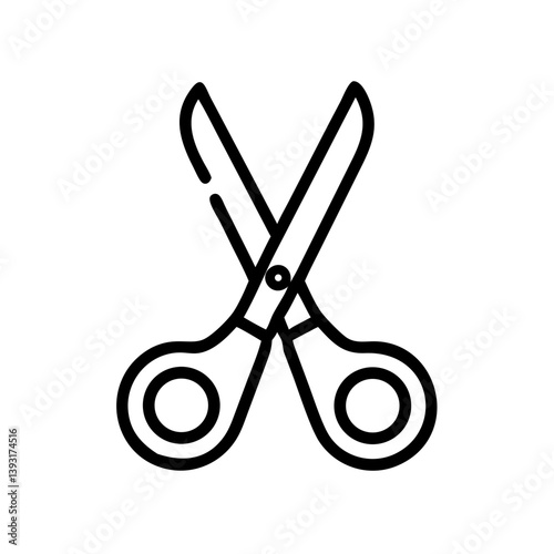 Scissors Icon for Creativity and Crafting Topics