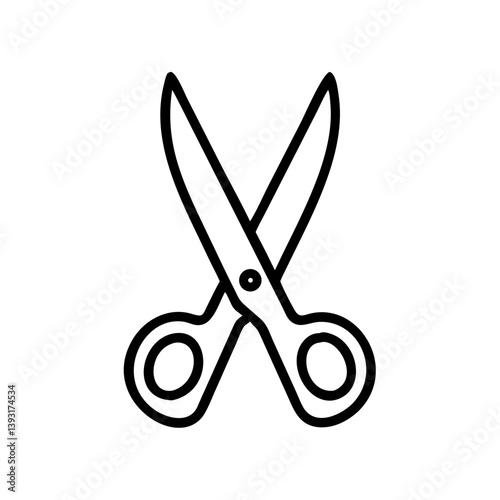 Scissors Icon for Creativity and Crafting Topics