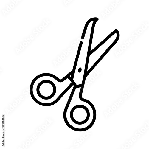 Scissors Icon for Creativity and Crafting Topics