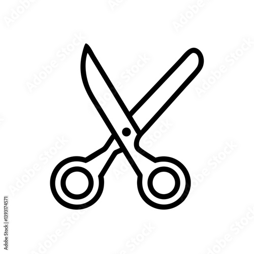 Scissors Icon for Creativity and Crafting Topics