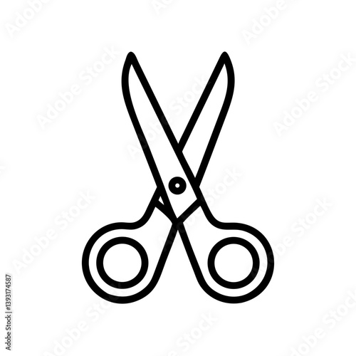 Scissors Icon for Creativity and Crafting Topics