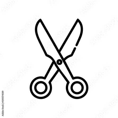 Scissors Icon for Creativity and Crafting Topics