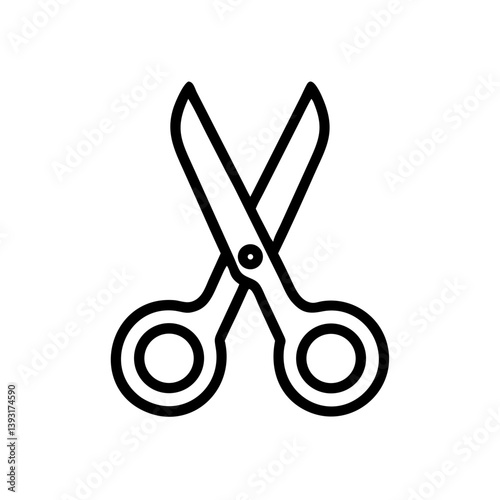 Scissors Icon for Creativity and Crafting Topics