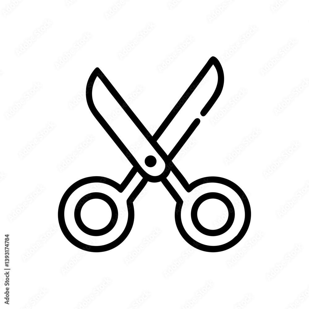 Scissors Icon for Creativity and Crafting Topics Scissors Icon for Creativity and Crafting Topics