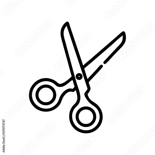 Scissors Icon for Creativity and Crafting Topics