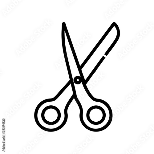 Scissors Icon for Creativity and Crafting Topics