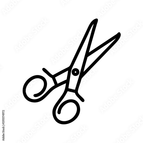 Scissors Icon for Creativity and Crafting Topics