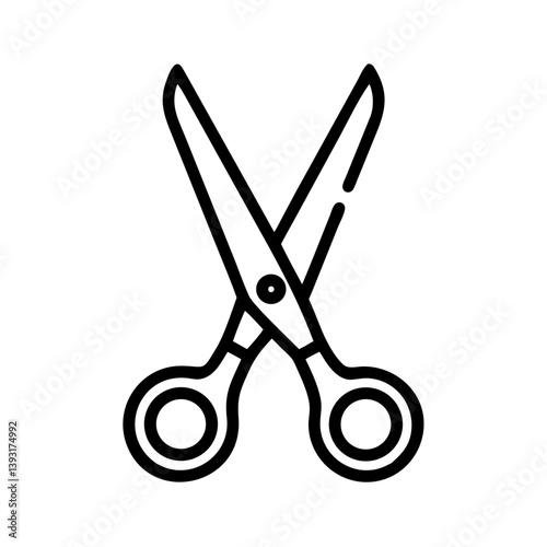 Scissors Icon for Creativity and Crafting Topics