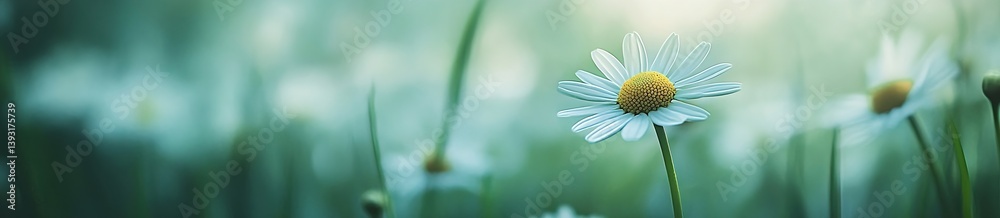 Daisy Flower Field Close Up Nature Landscape Background in Pastel Hues Spring Meadow : Generative AI Daisy Flower Field Close Up Nature Landscape Background in Pastel Hues Spring Meadow : Generative AI