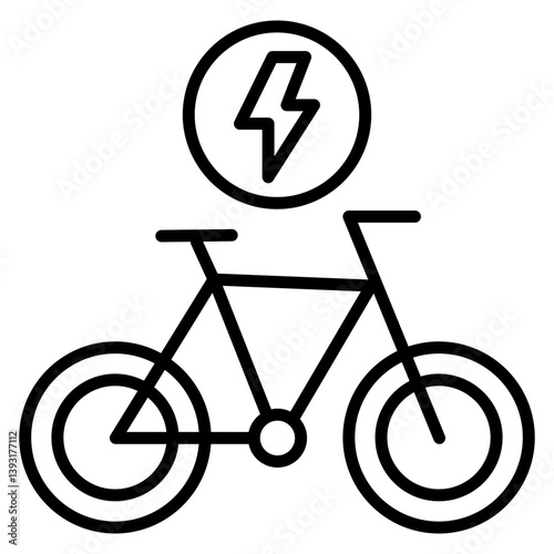 Electric Bike Icon