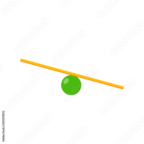 Simple children seesaw illustration