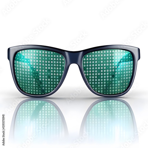 LED Glasses, Digital Eyewear, Futuristic Sunglasses
