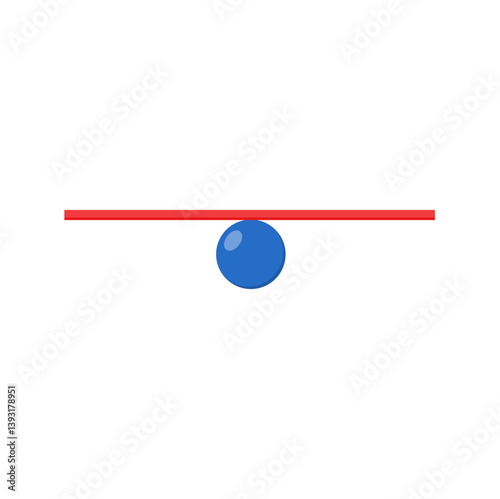 Simple children seesaw illustration