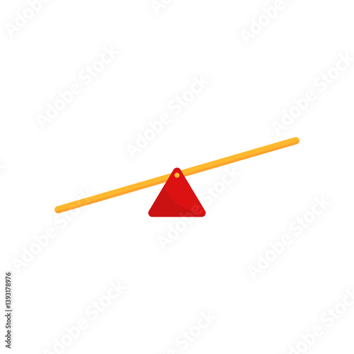 Simple children seesaw illustration