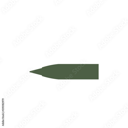 Simple bullet icon. Vector illustration.