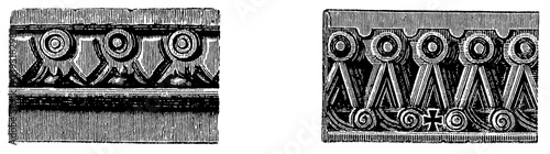 Tableau sur toile Frieze from San Vitale in Ravenna (Byzantine)