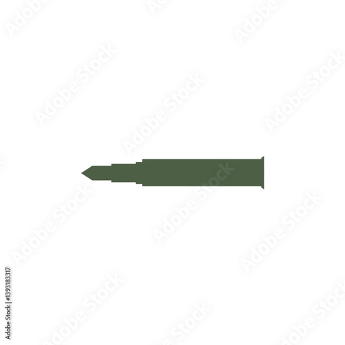 Simple bullet icon. Vector illustration.