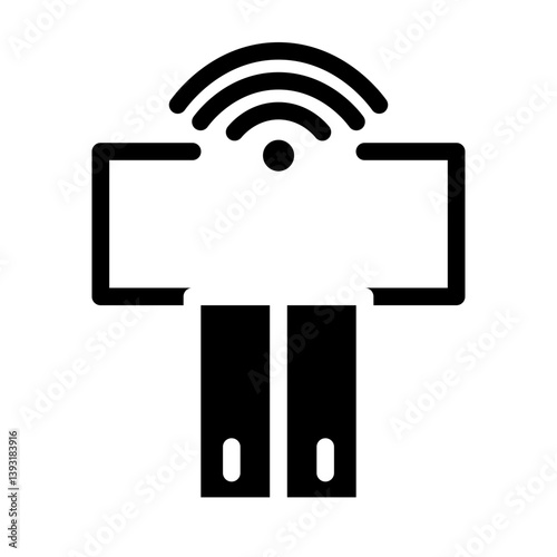wireless glyph icon