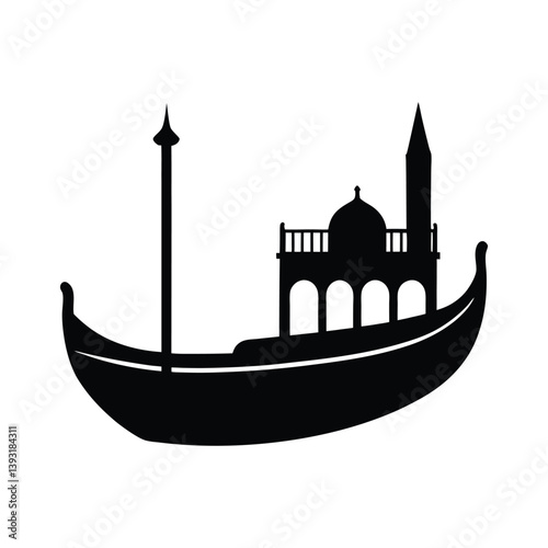 gondola silhouette art