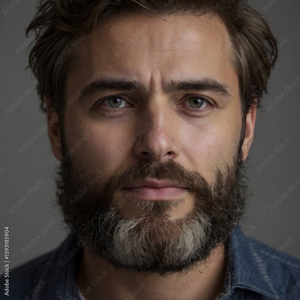 Obraz premium man looking at camera 