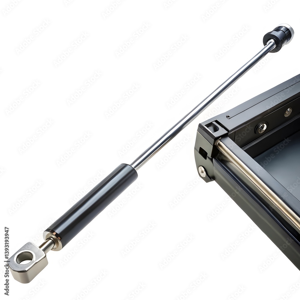 Obraz premium Close-up of a telescopic slide and its components