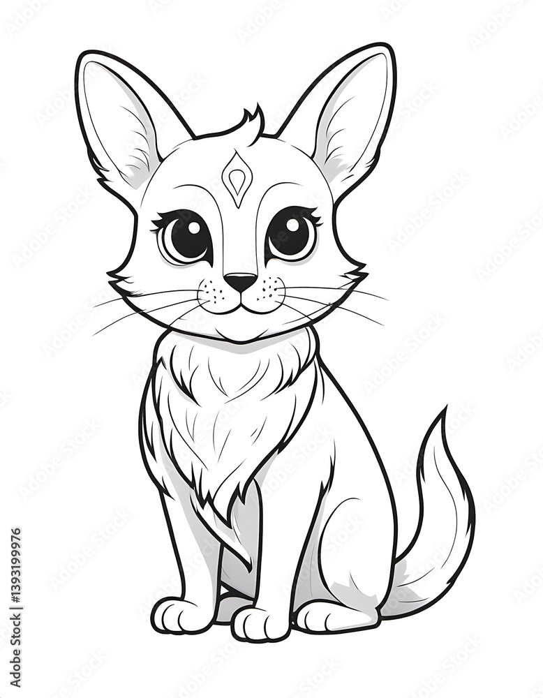 vector illustration of a cat