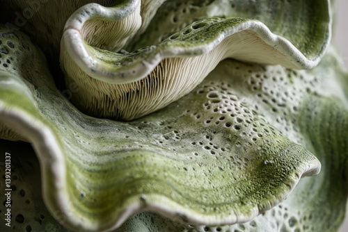 Close up of a mushroom, Giant clam texture macro