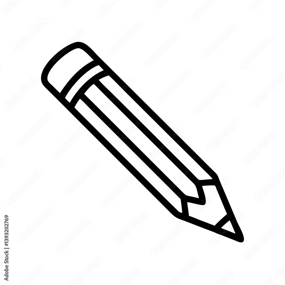Pencil icons symbolize creativity and artistic expression. Essential for drawing, writing, and educational themes, these designs reflect the art of communication through simple tools.