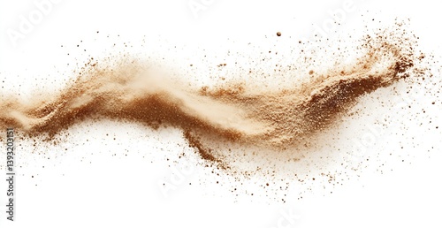 Wallpaper Mural Fluid motion of brown dust particles illustrates creativity and movement suitable for design projects : Generative AI Torontodigital.ca
