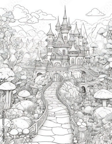 Wallpaper Mural the ancient castle Torontodigital.ca