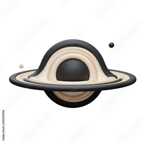 Bilde på lerret Black Hole Spiral Icon