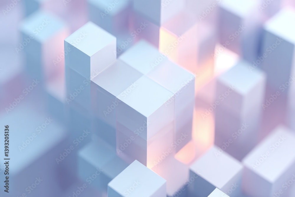 geometric 3d-rendered abstract structure composed of interlocking cubes soft shadows modern elegance copy space geometric 3d-rendered abstract structure composed of interlocking cubes soft shadows modern elegance copy space