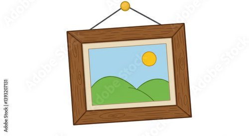 Isolated Cartoon Picture Frame
