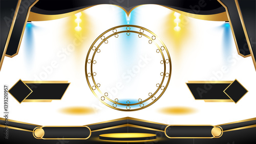 gold frame for text