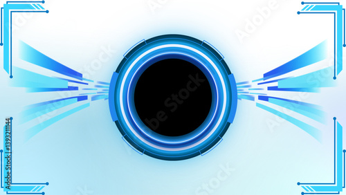 abstract blue background with circles