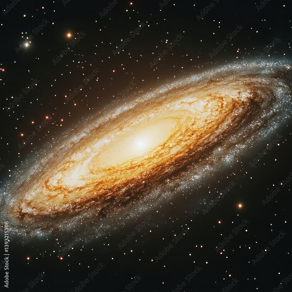 Naklejka premium Spiral galaxy in deep space