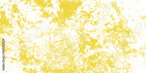 Distressed yellow grunge texture on a white background. Decorative pattern background for abstract concept. Grungy yellow canvas background or texture. limestone textured background. Trendy living