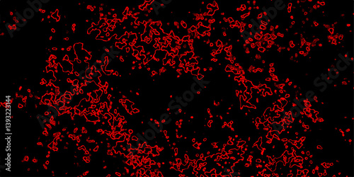 Dark abstract digital texture with red glowing contour lines on black background resembling electric circuits or energy waves perfect for sci fi themes futuristic designs horror visuals tech