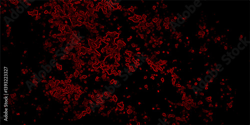 Dark abstract digital texture with red glowing contour lines on black background resembling electric circuits or energy waves perfect for sci fi themes futuristic designs horror visuals tech