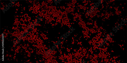 Dark abstract digital texture with red glowing contour lines on black background resembling electric circuits or energy waves perfect for sci fi themes futuristic designs horror visuals tech