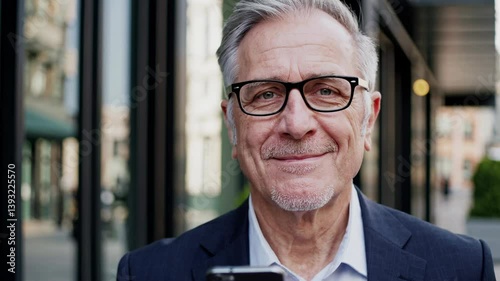 The Smiling Senior Businessman