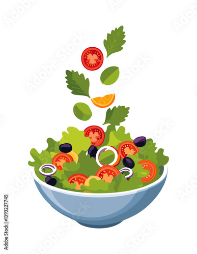 fresh vegetable salad
