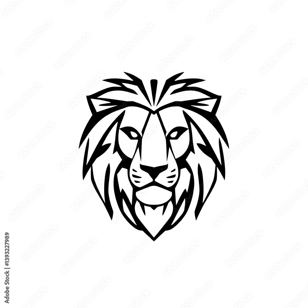 Fototapeta premium lion head tattoo