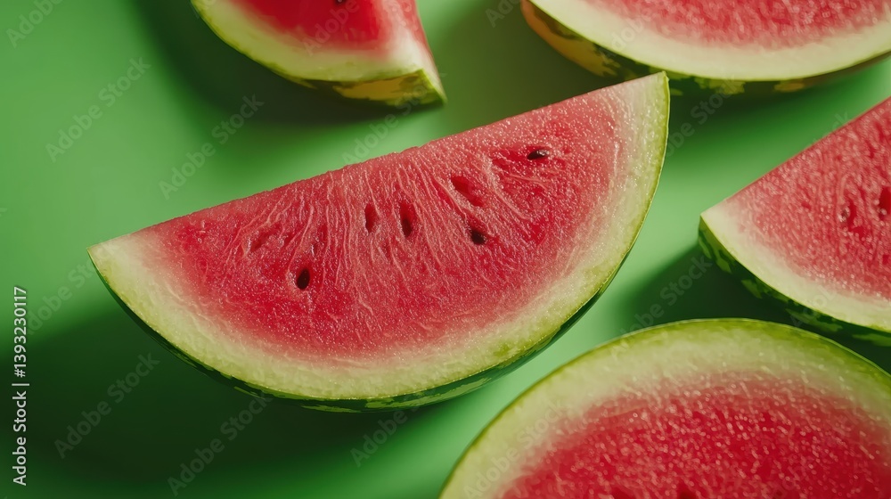 Seamless pattern of simple watermelon slices, soft pastel pink and green tones, and gentle summer fruit textures, keeping the composition airy and fresh., copy space for text Seamless pattern of simple watermelon slices, soft pastel pink and green tones, and gentle summer fruit textures, keeping the composition airy and fresh., copy space for text