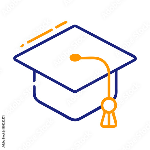 graduation cap symbol representing education  
