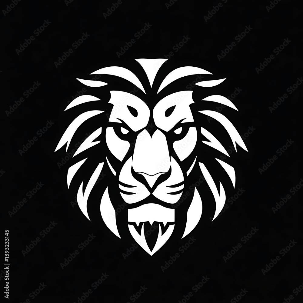 Obraz premium lion head tattoo